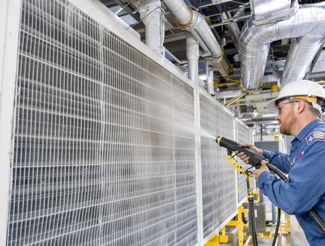 Professional commercial coil cleaning by Tiverton Air Duct Cleaning in Tiverton
