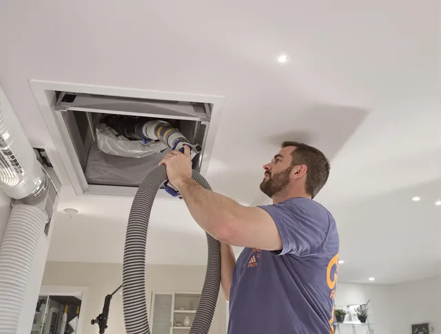 Precision indoor duct cleaning by Tiverton Air Duct Cleaning in Tiverton