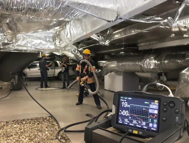 Professional negative pressure duct cleaning by Tiverton Air Duct Cleaning in Tiverton